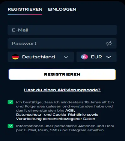Gizbo Registration